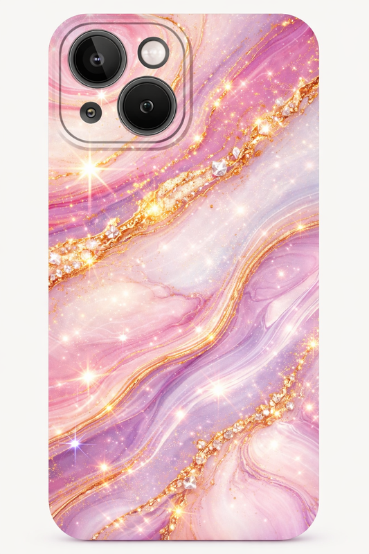 Blush Luxe Marble iPhone Case