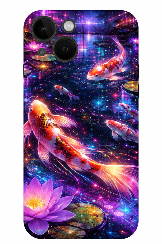 Neon Koi Galaxy iPhone Case