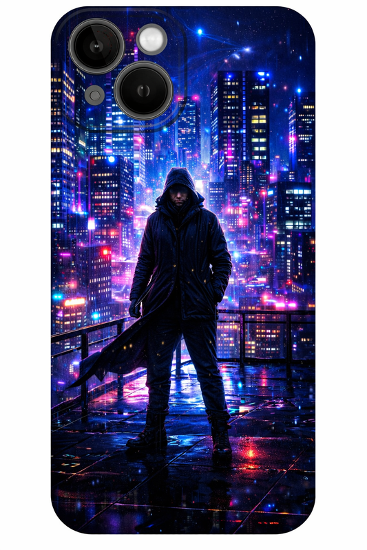 Neon City Sentinel iPhone Case