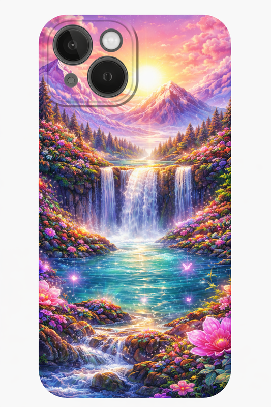 Celestial Bloom Falls iPhone Case