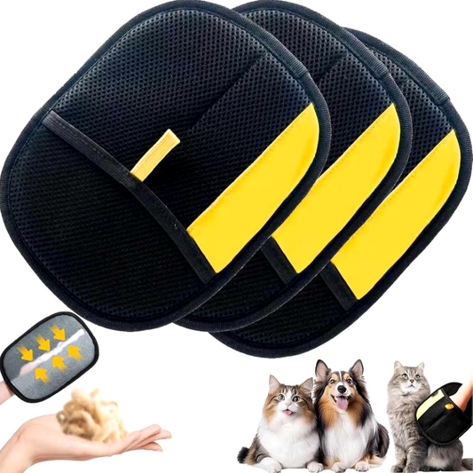 Reusable Static Pet Hair Remover Glove | Double-Sided Fur Detailing Mitt for Furniture, Carpets, Clothing, and Bedding