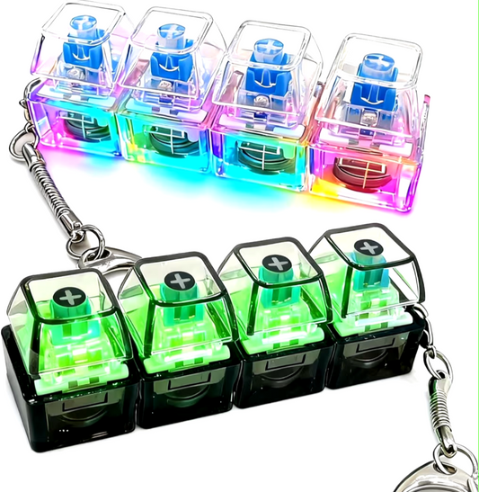 RGB Clicky Keychain Fidget Toy