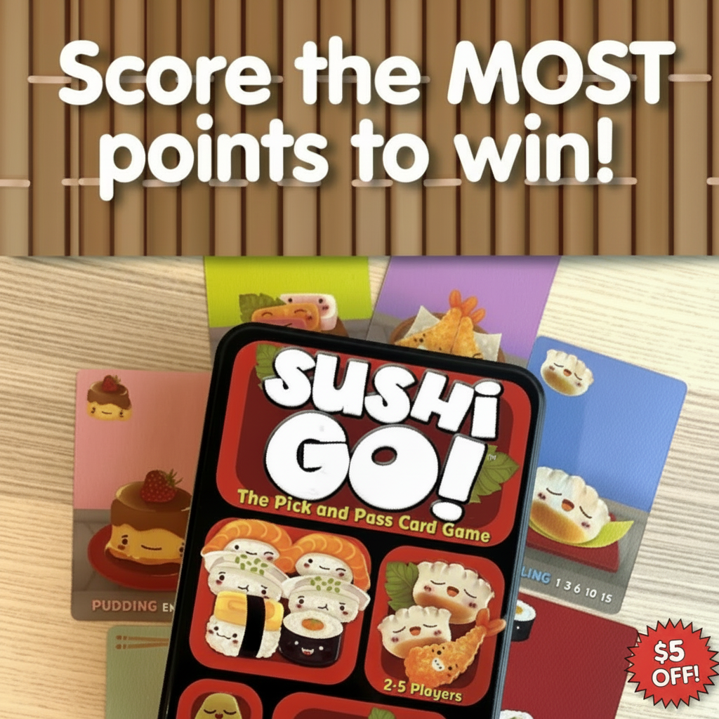 Sushi Go - The Pick and Pass Family Card Game from Gamewright